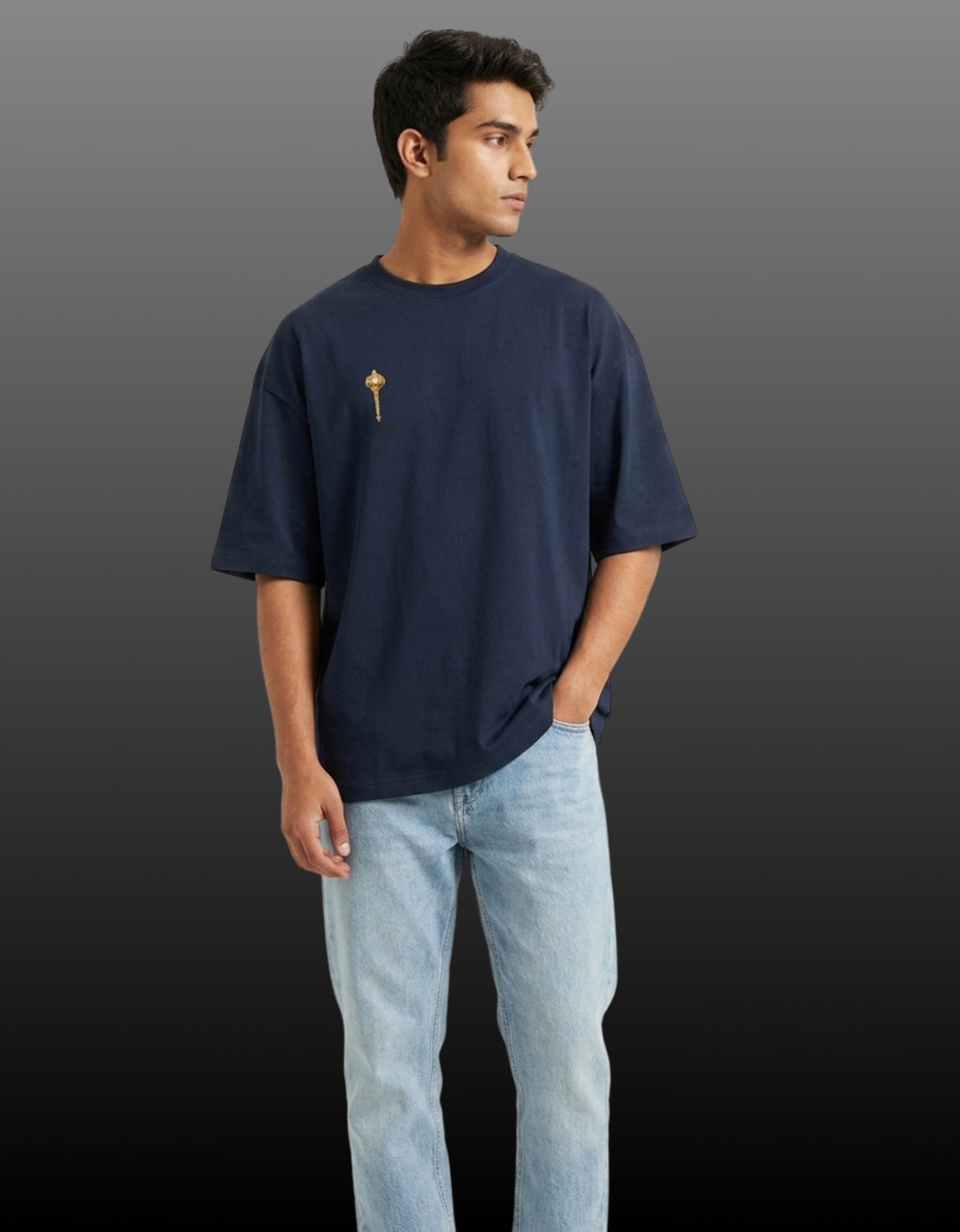 Unleash – Lord Hanuman Mythological Unisex Terry Oversized Tee | 260 GSM