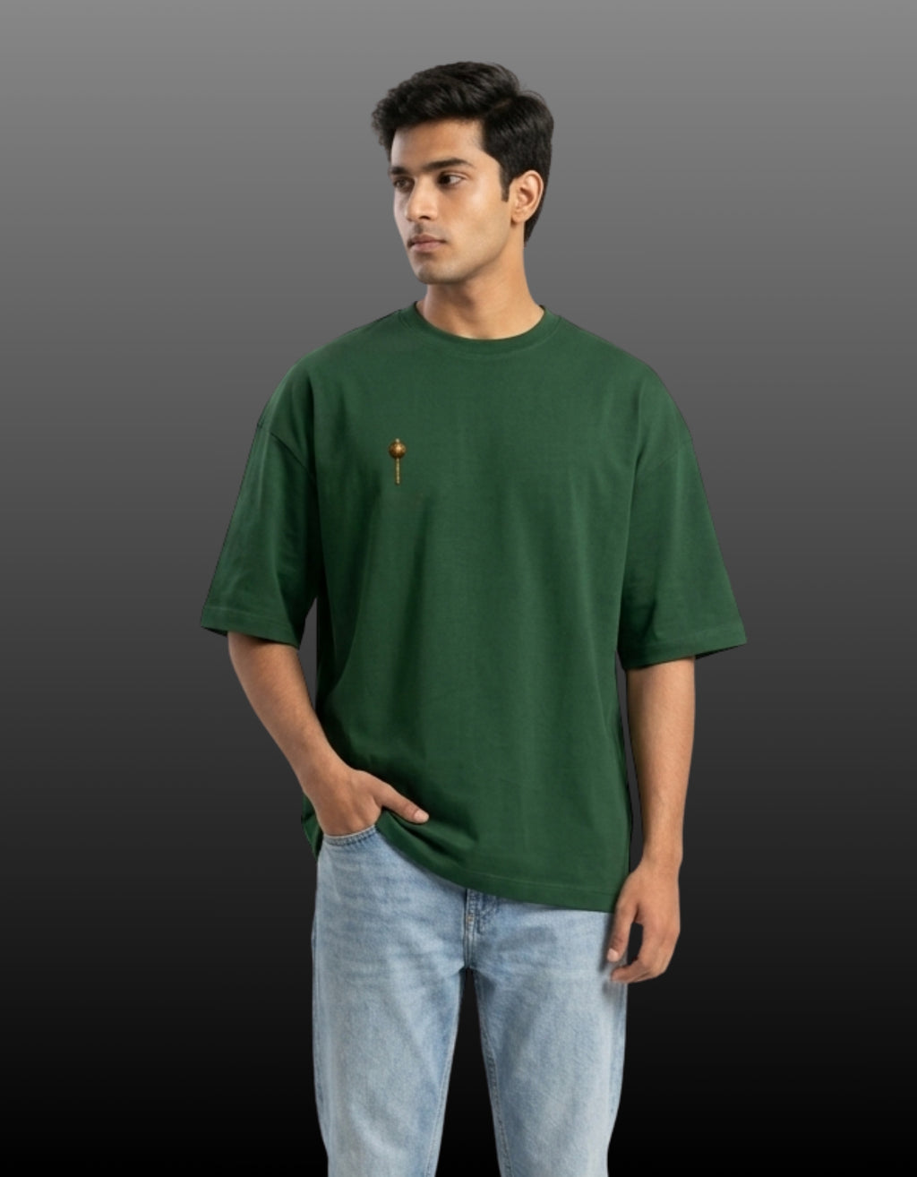 Unleash – Lord Hanuman Mythological Unisex Terry Oversized Tee | 260 GSM