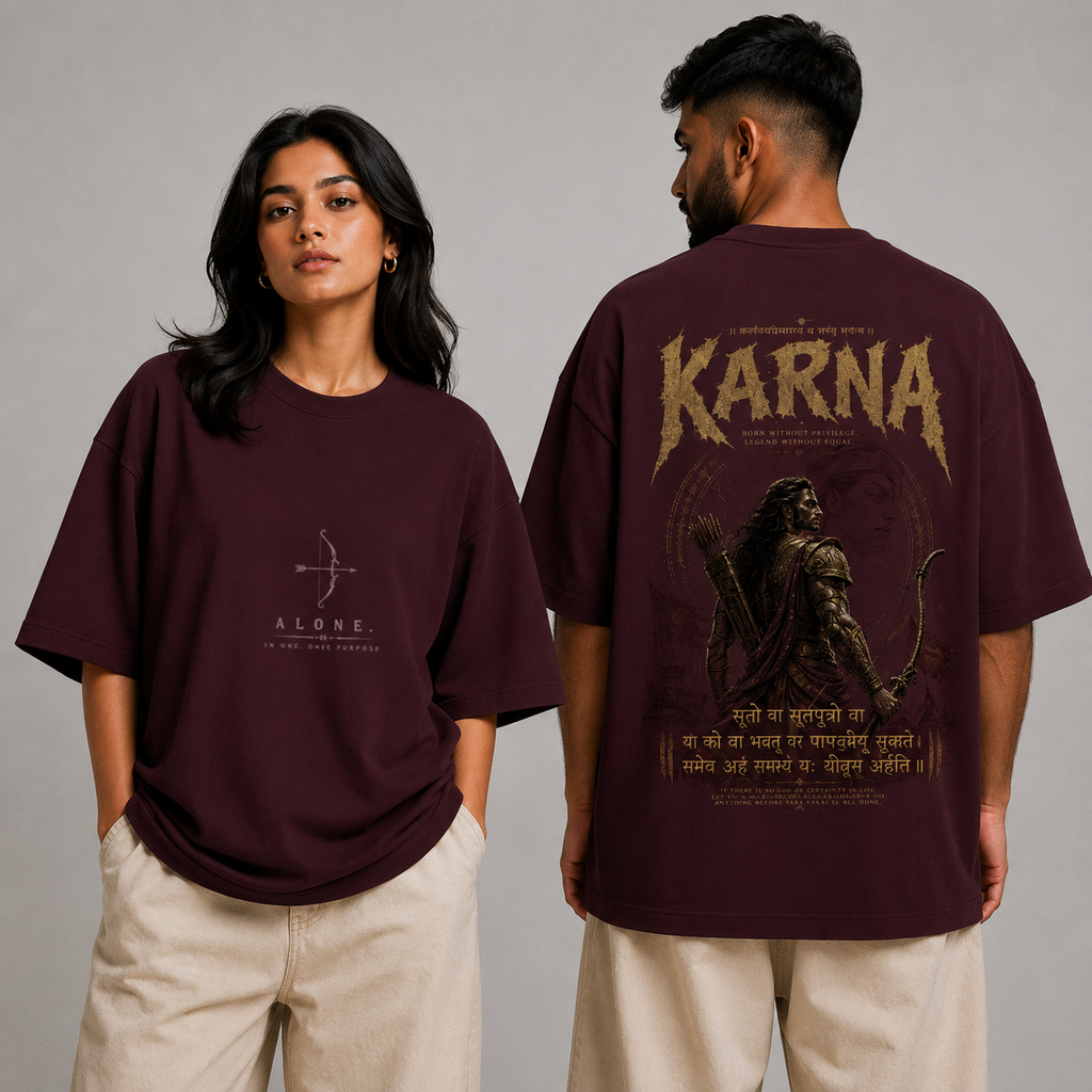Karna — Unisex Terry Oversized Tee | REVNNT