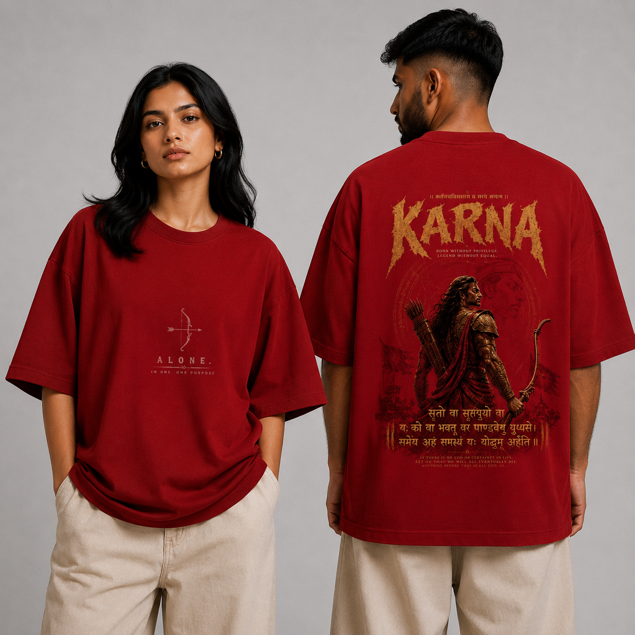 Karna — Unisex Terry Oversized Tee | REVNNT