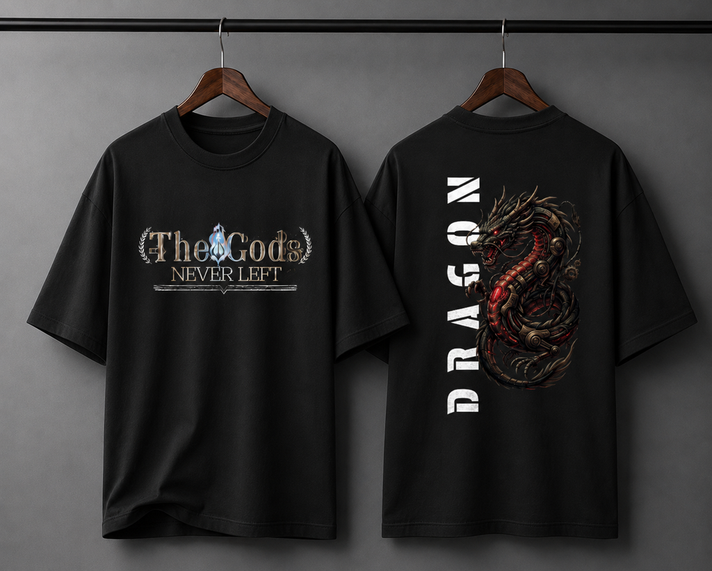 Dragon – Unisex Terry Oversized Tee | 260 GSM