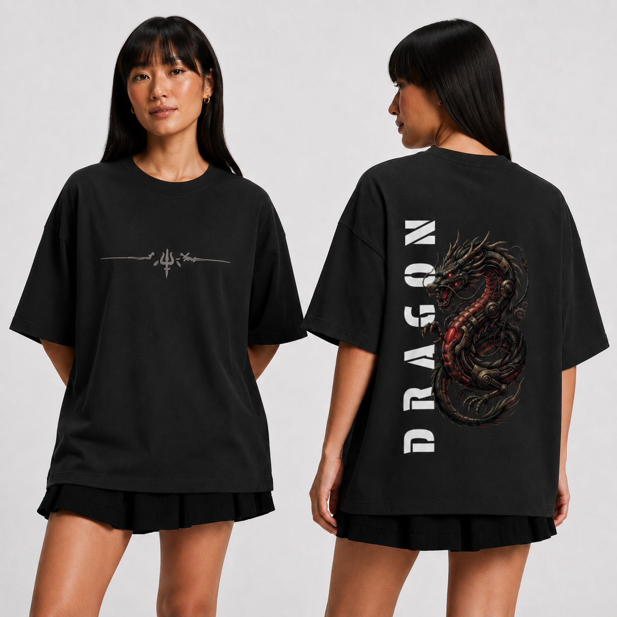 Dragon – Unisex Terry Oversized Tee | 260 GSM